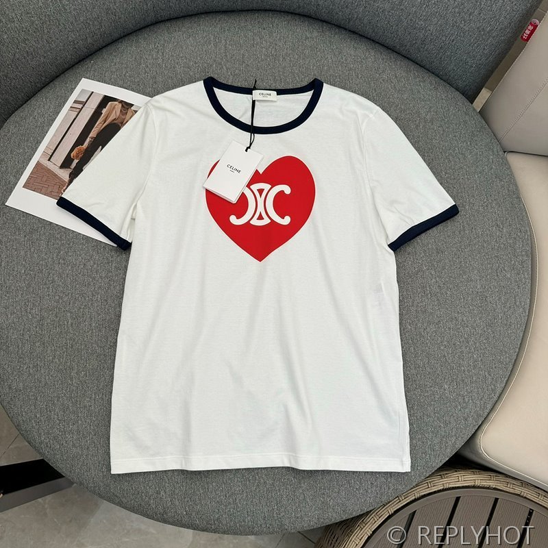 셀린느 러브트리비옹 프린트 티셔츠