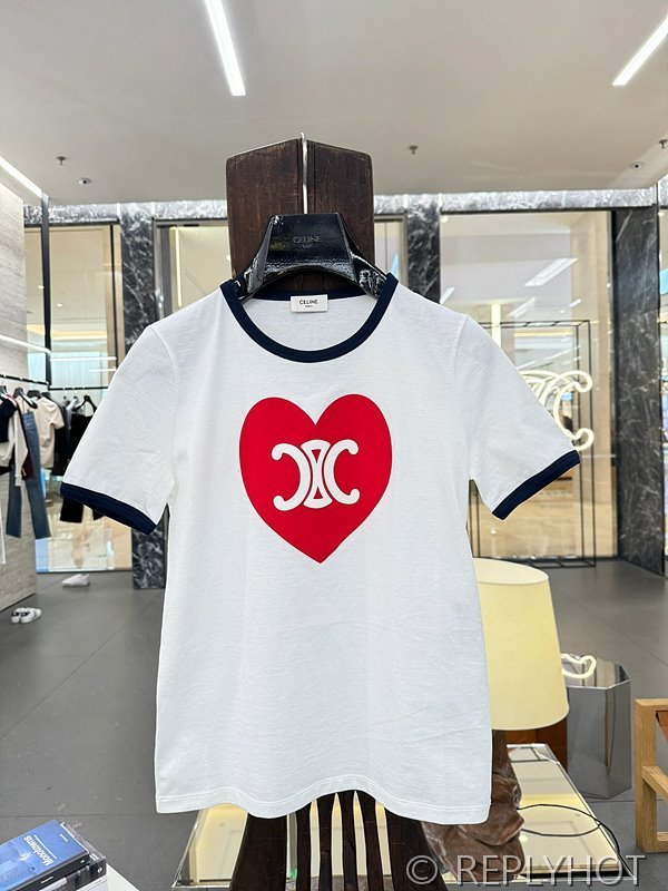 셀린느 러브트리비옹 프린트 티셔츠