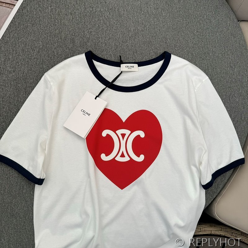 셀린느 러브트리비옹 프린트 티셔츠