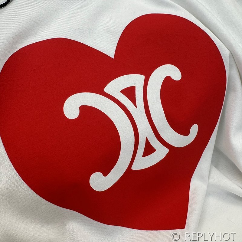 셀린느 러브트리비옹 프린트 티셔츠