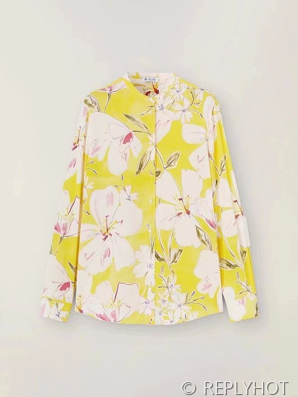 로로피아나 꾳무늬셔츠