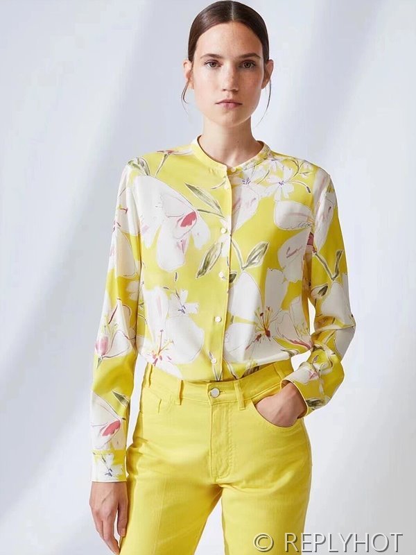 로로피아나 꾳무늬셔츠