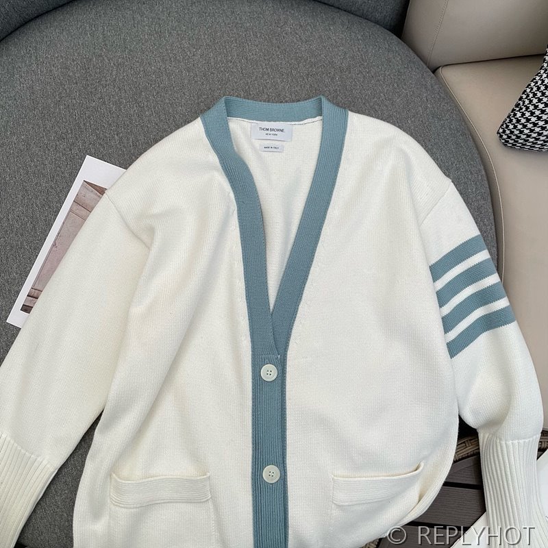 톰브라운 스트라이프 미듐 가디건