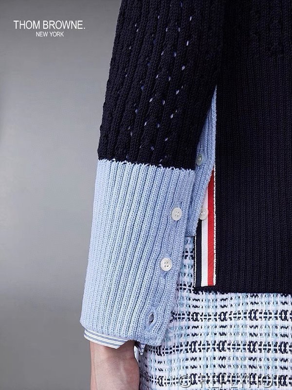 톰브라운 브이넥 울 가디건