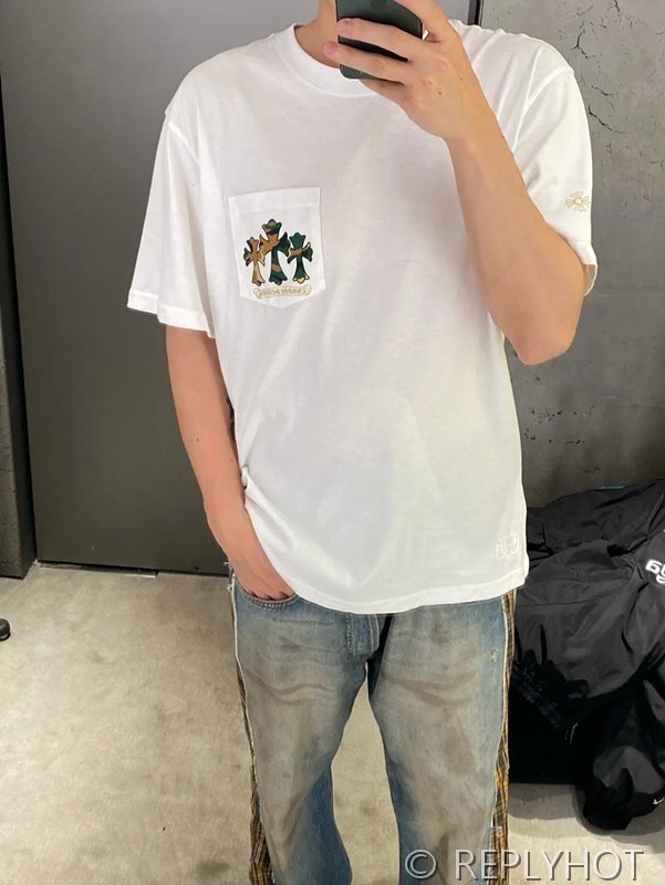 크롬하츠 로고 포켓 반팔 2color