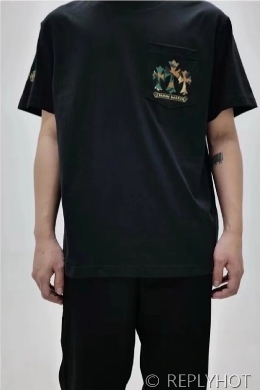 크롬하츠 로고 포켓 반팔 2color