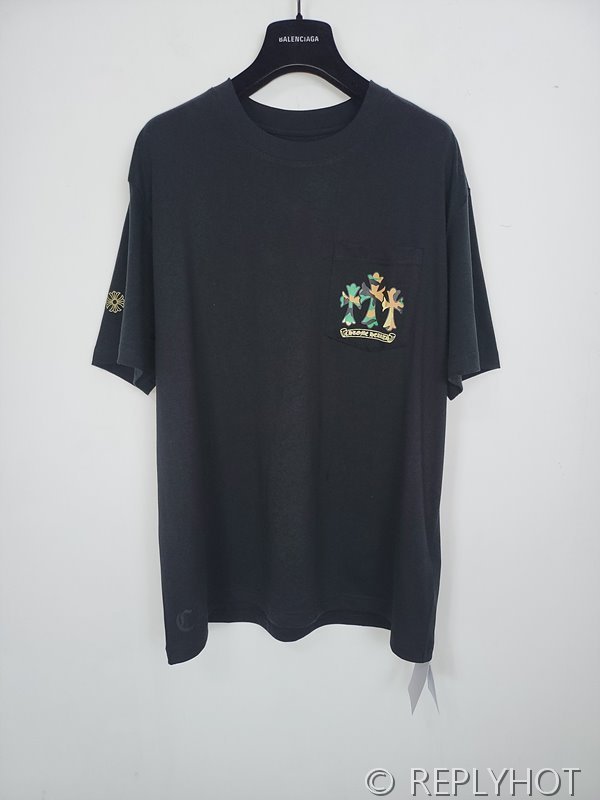 크롬하츠 로고 포켓 반팔 2color