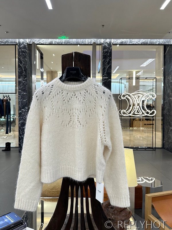 셀린느 트리비옹 알파카 스웨터