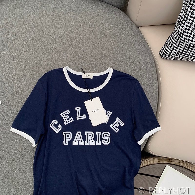 셀린느 로고 반팔