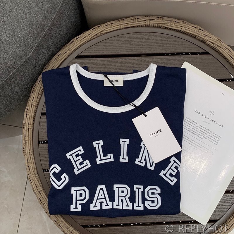 셀린느 로고 반팔