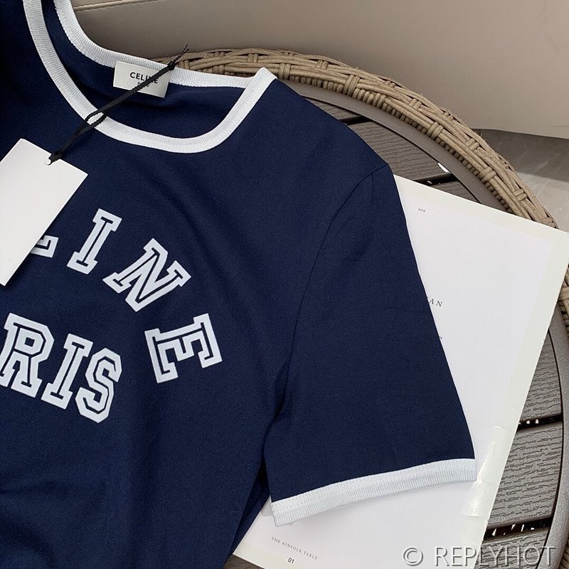 셀린느 로고 반팔