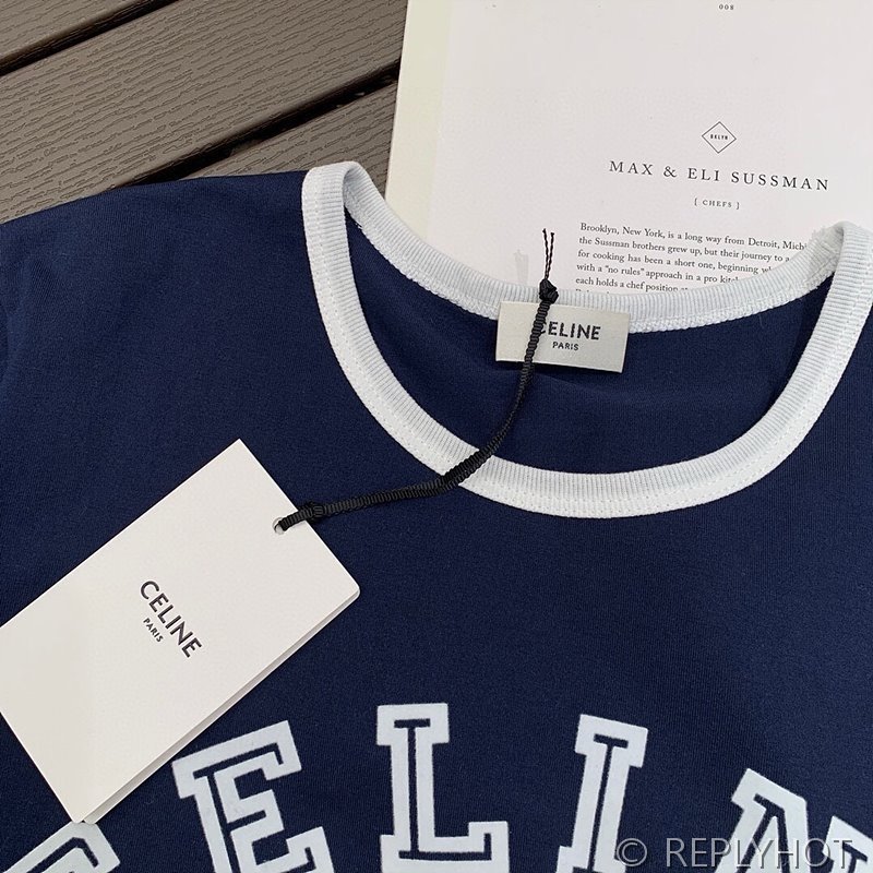 셀린느 로고 반팔