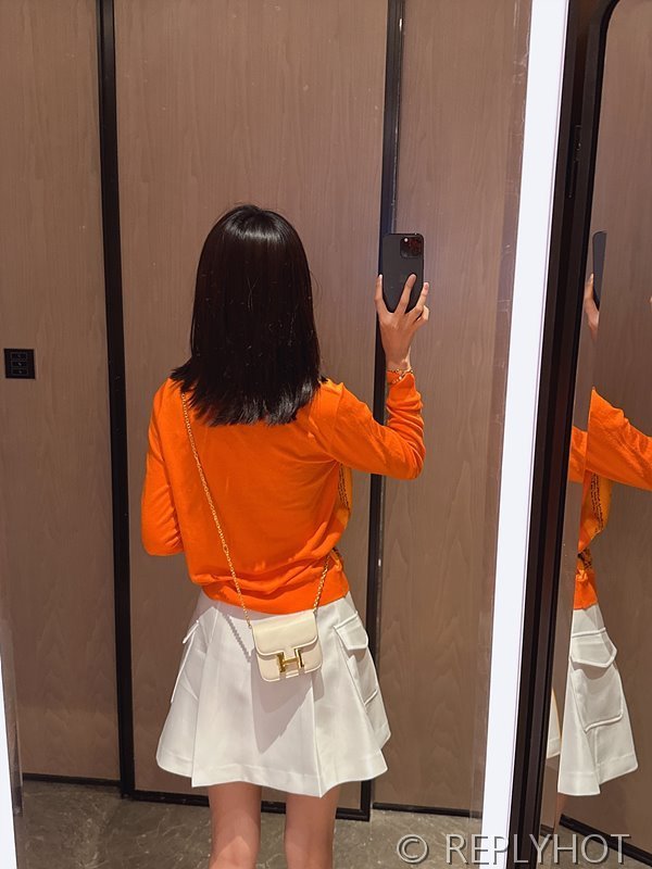 에르메스 실크100% 프린트 니트 풀오버 가디건