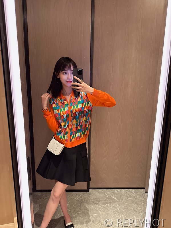 에르메스 실크100% 프린트 니트 풀오버 가디건