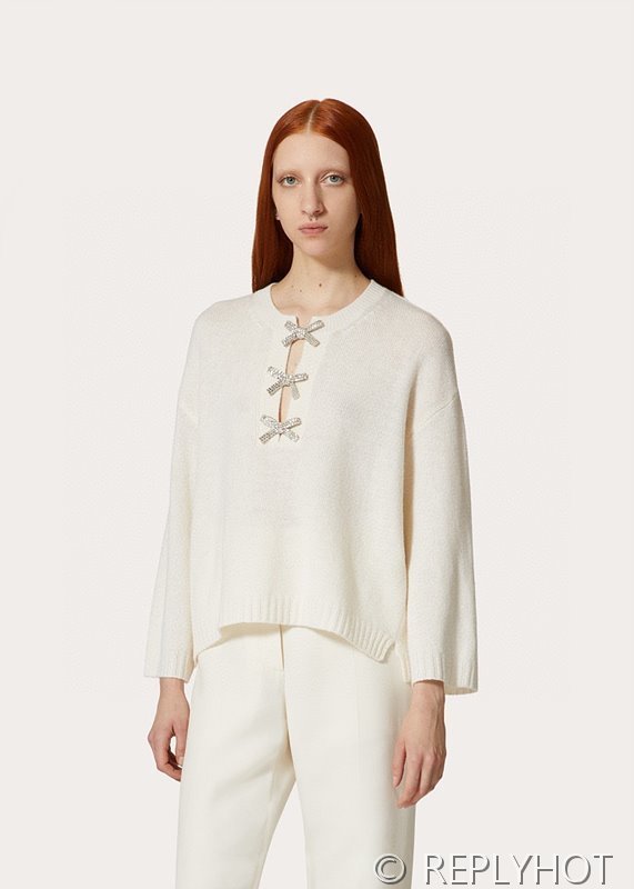 발렌티노 리본다이아 니트 2color