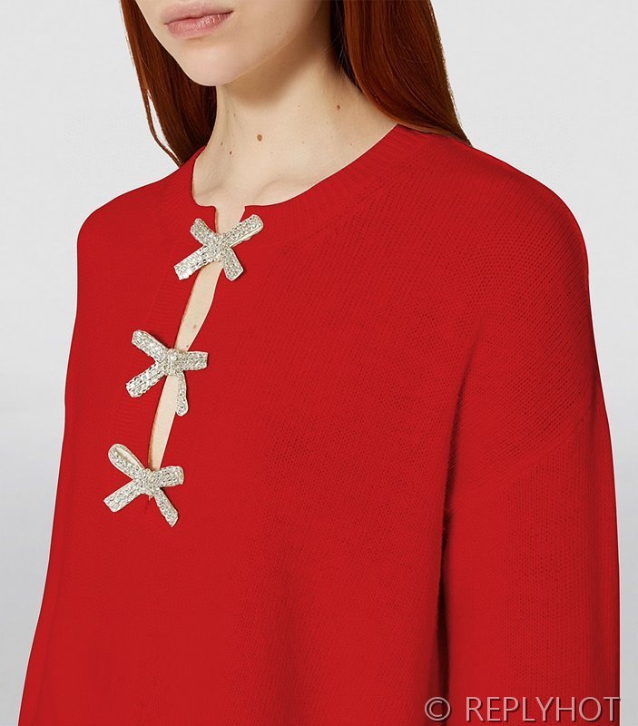 발렌티노 리본다이아 니트 2color