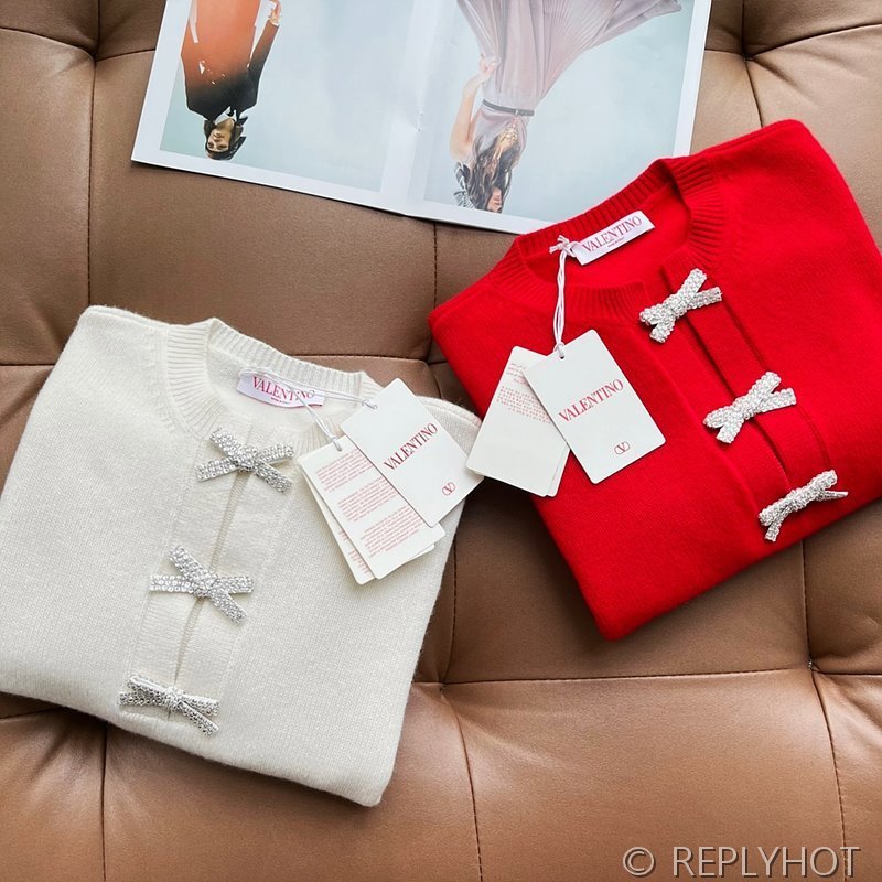 발렌티노 리본다이아 니트 2color