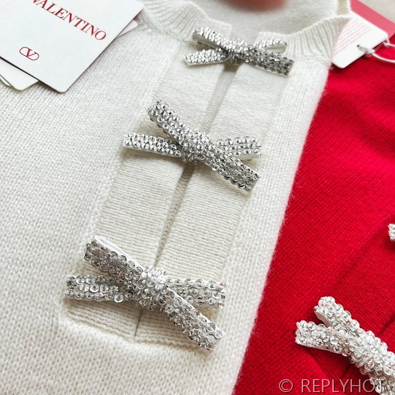 발렌티노 리본다이아 니트 2color