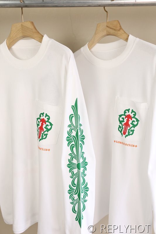 크롬하츠 프린팅 라운드티 남여공용 [매장가 220만원대]