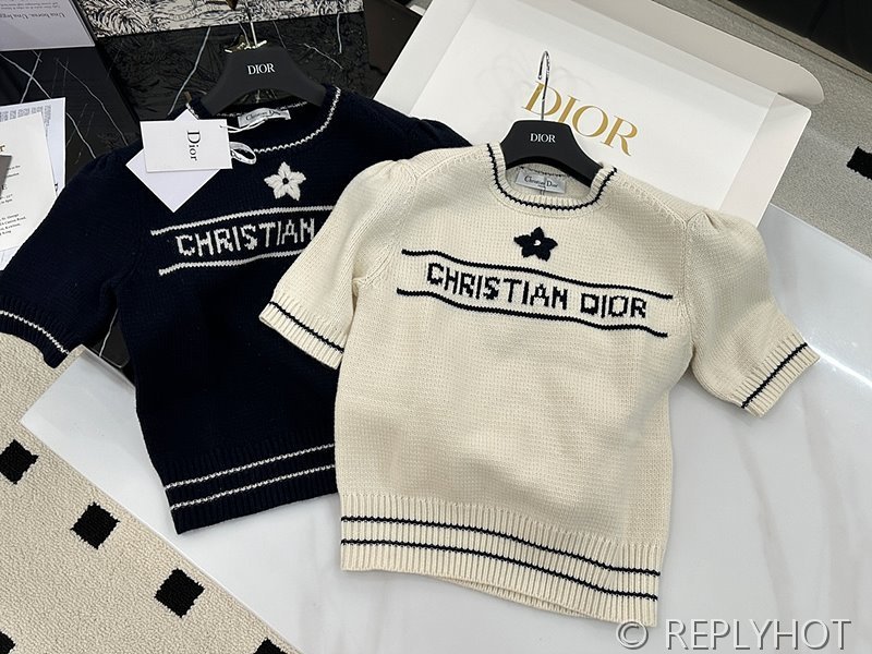 디올 반팔 니트 2COLOR [매장가 360만원대]