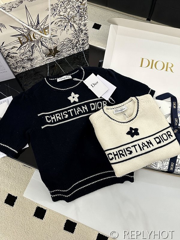 디올 반팔 니트 2COLOR [매장가 360만원대]