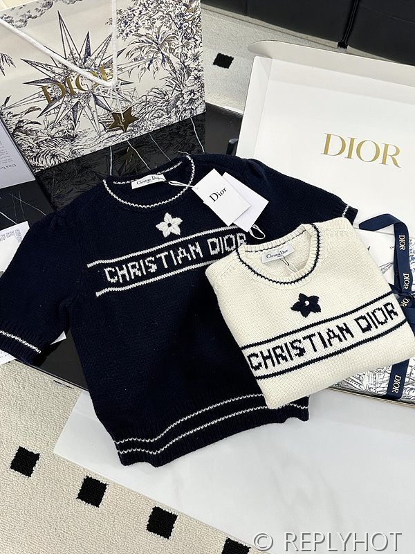 디올 반팔 니트 2COLOR [매장가 360만원대]