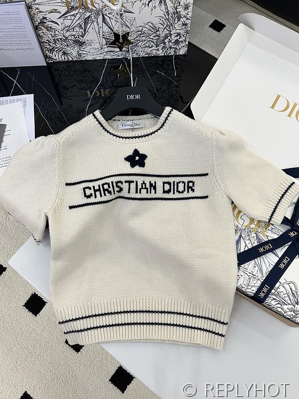 디올 반팔 니트 2COLOR [매장가 360만원대]