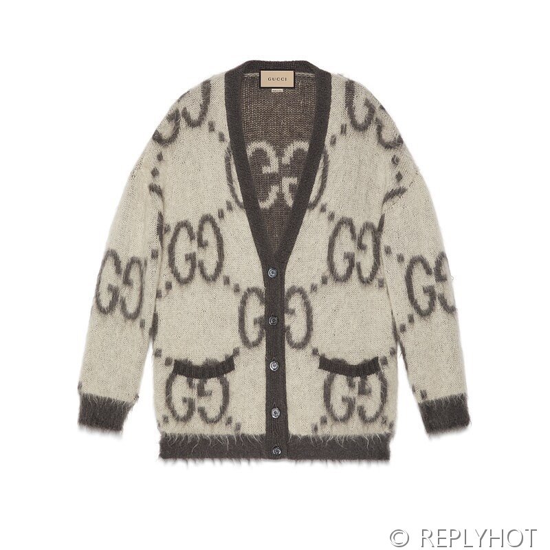 구찌 양면 GG 모헤어 가디건 [매장가 388만원대]