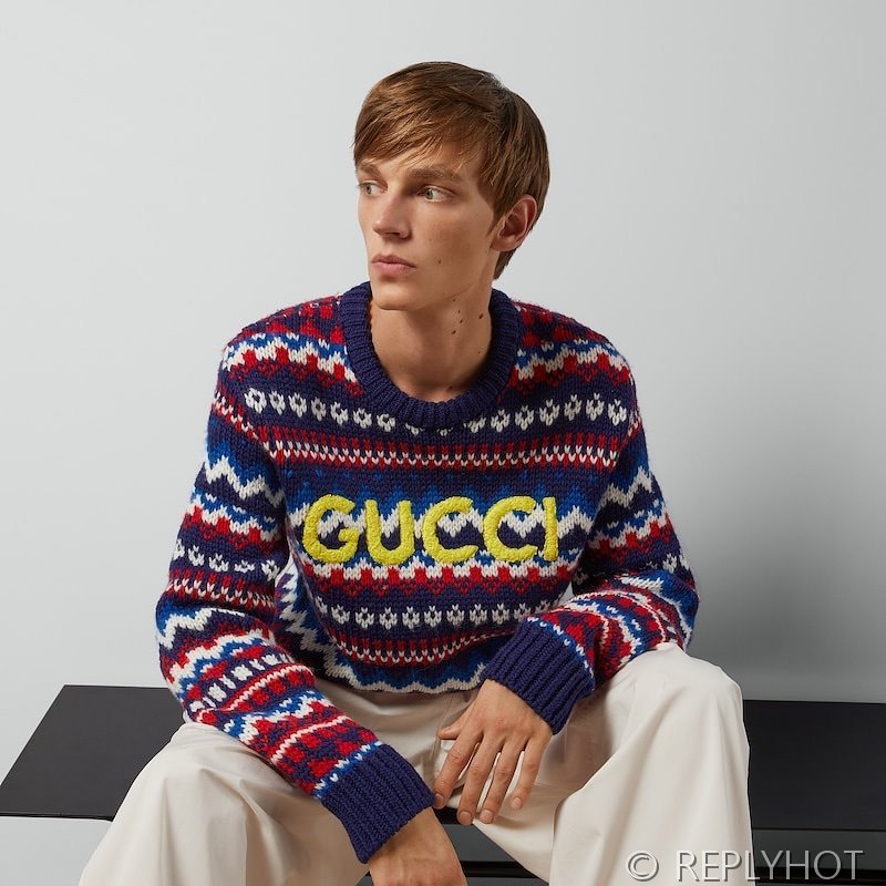 구찌 스트라이프 니트 남여공용 [매장가 318만원대]