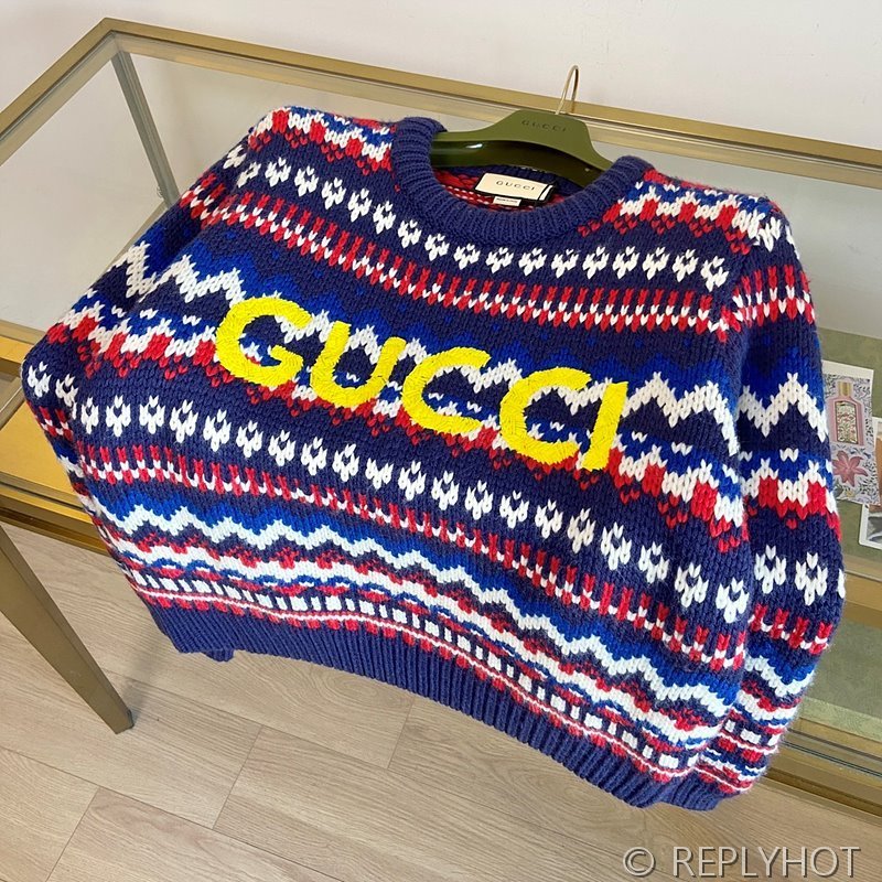 구찌 스트라이프 니트 남여공용 [매장가 318만원대]