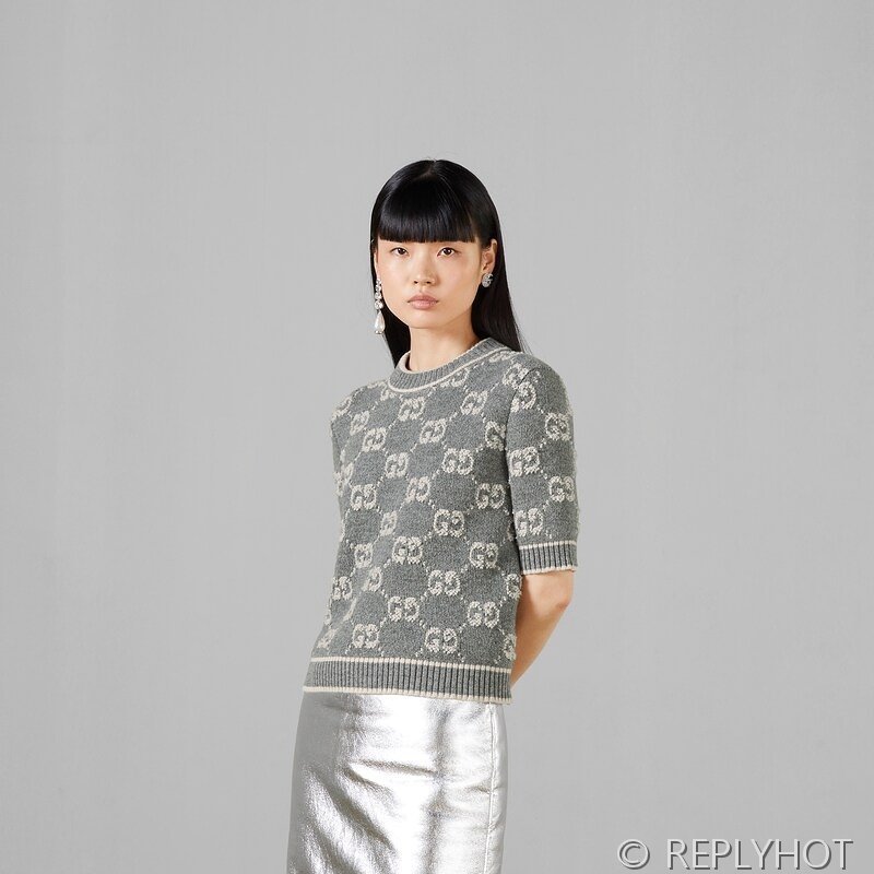 구찌 벨벳 혼방 자카드 니트 2COLOR [매장가 258만원대]