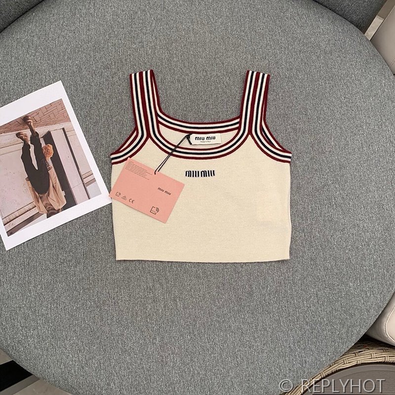 미우미우 탱크탑 셔츠