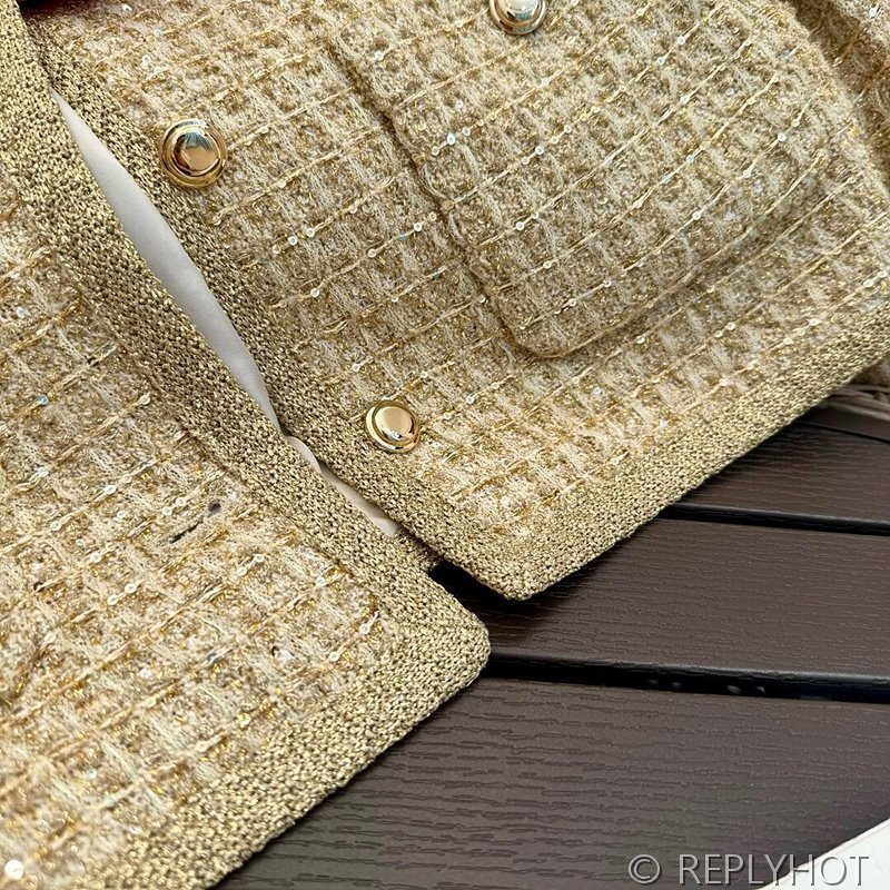 미우미우 브레이드 트위드 숏자켓