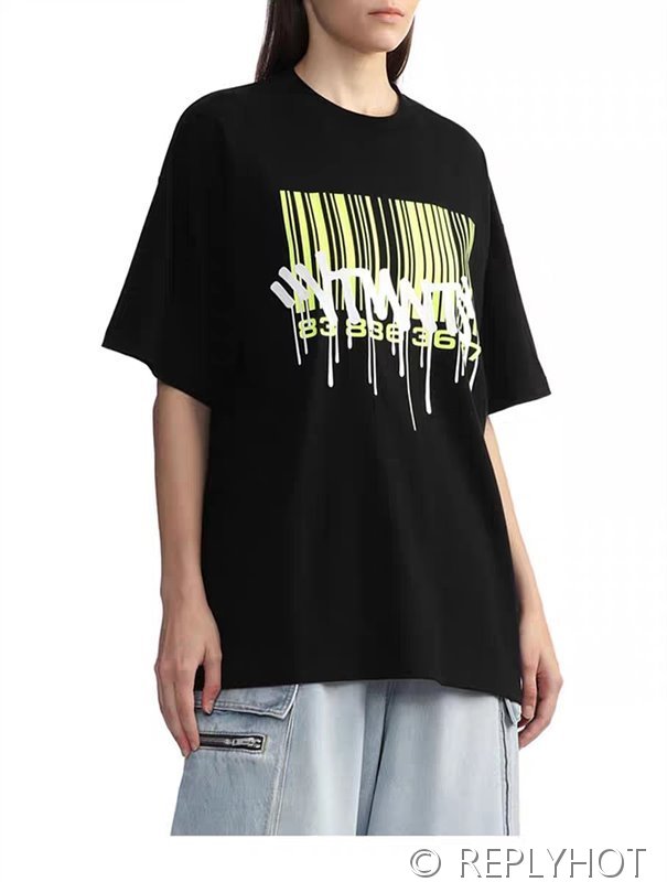 베트멍 바코드 프린팅 반팔 2COLOR(남여공용) [매장가 230만원대]