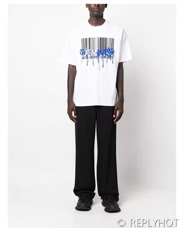 베트멍 바코드 프린팅 반팔 2COLOR(남여공용) [매장가 230만원대]