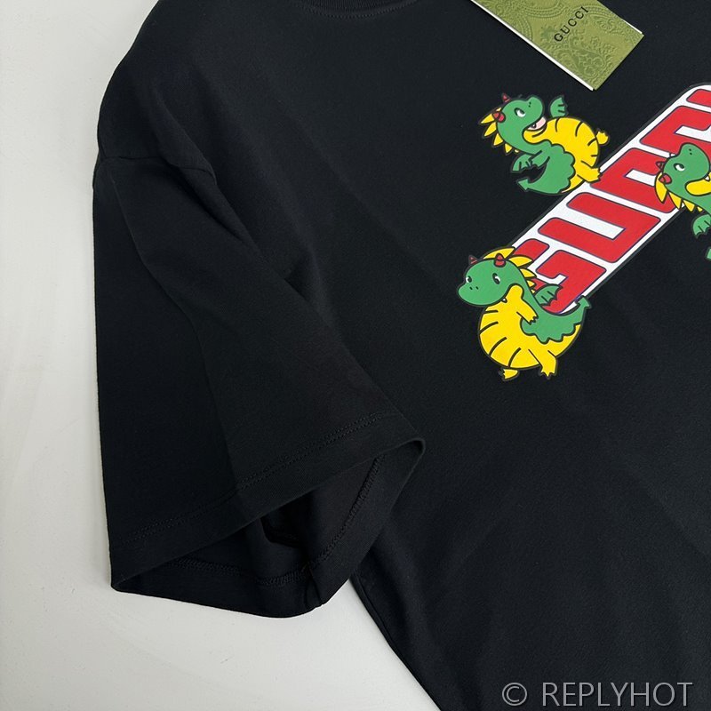 구찌 Dragon 프린트 반팔 (남여공용) [매장가 180만원대]