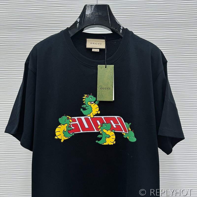 구찌 Dragon 프린트 반팔 (남여공용) [매장가 180만원대]