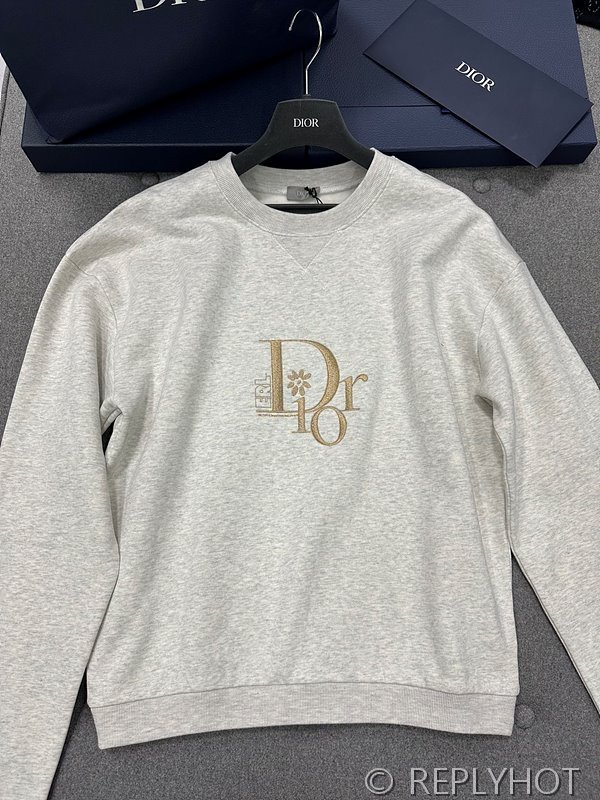 디올 Dior By Erl 맨투맨 헤더 그레이 [매장가 130만원대]