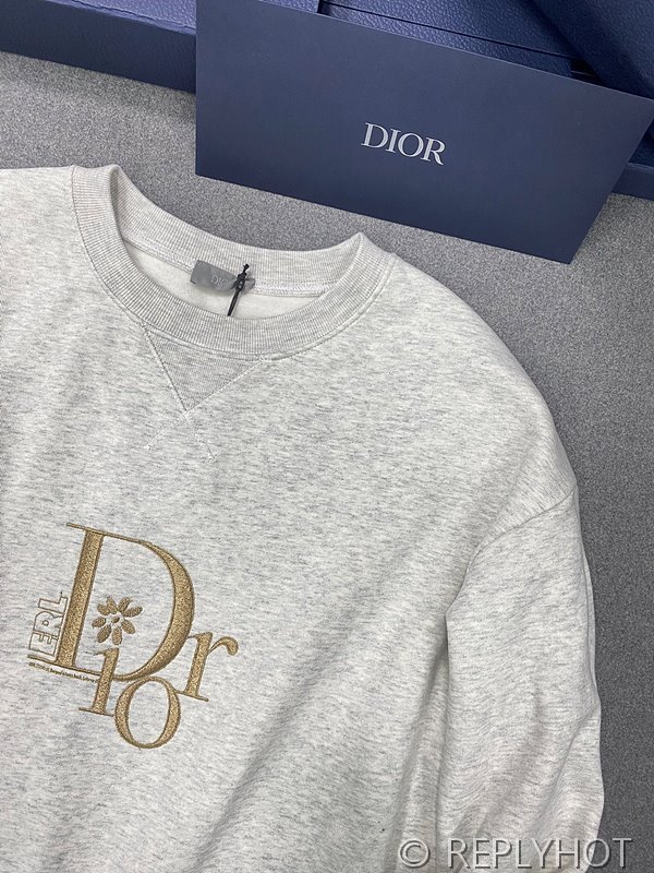 디올 Dior By Erl 맨투맨 헤더 그레이 [매장가 130만원대]