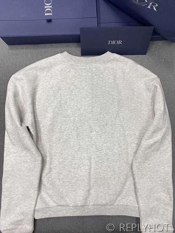 디올 Dior By Erl 맨투맨 헤더 그레이 [매장가 130만원대]