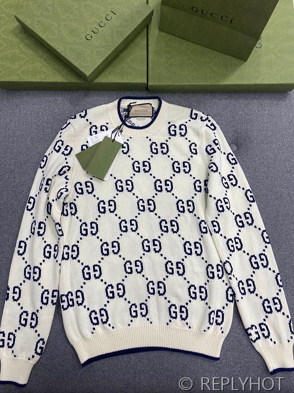 구찌 코튼 니트 스웨트셔츠 [매장가 110만원대]