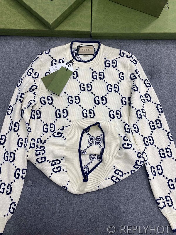 구찌 코튼 니트 스웨트셔츠 [매장가 110만원대]