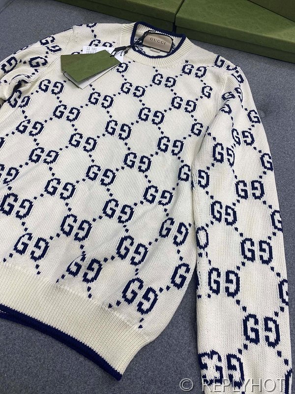 구찌 코튼 니트 스웨트셔츠 [매장가 110만원대]