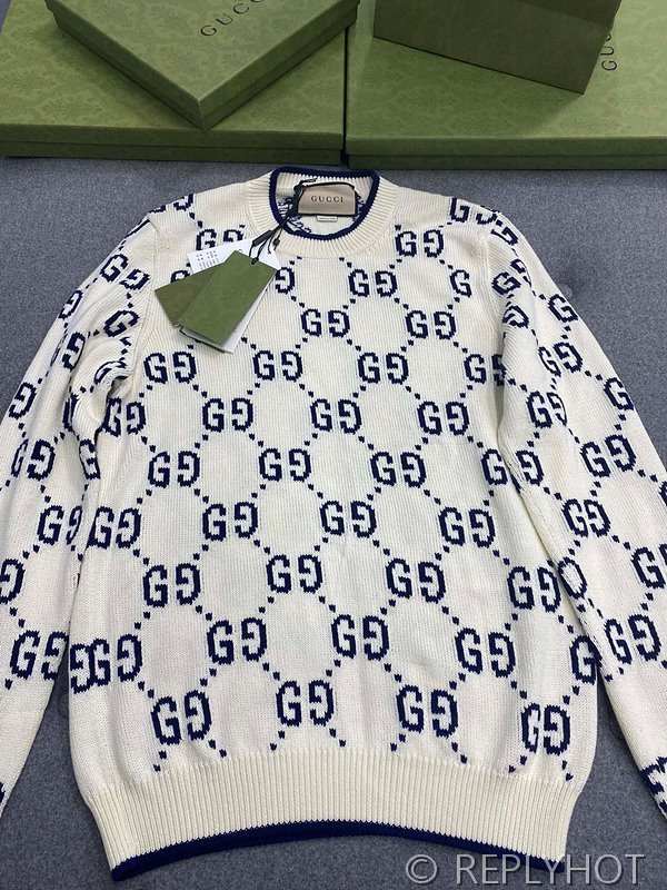 구찌 코튼 니트 스웨트셔츠 [매장가 110만원대]