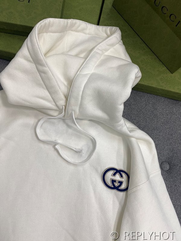 구찌 코튼 저지 후드 스웨트셔츠 [매장가 170만원대]