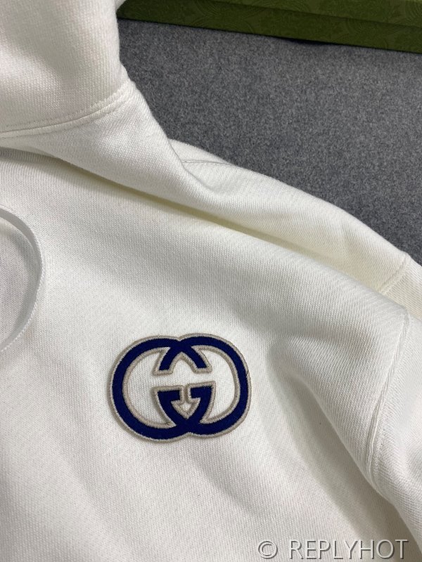 구찌 코튼 저지 후드 스웨트셔츠 [매장가 170만원대]