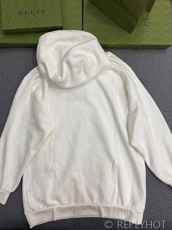 구찌 코튼 저지 후드 스웨트셔츠 [매장가 170만원대]