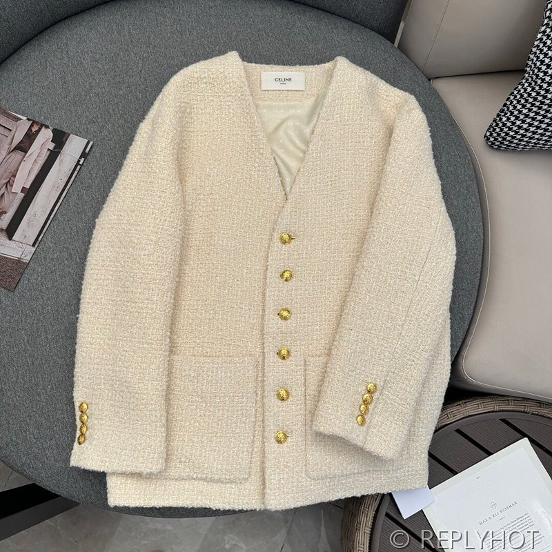 셀린느 캐시미어 트위드 재킷[매장가 460만원대]