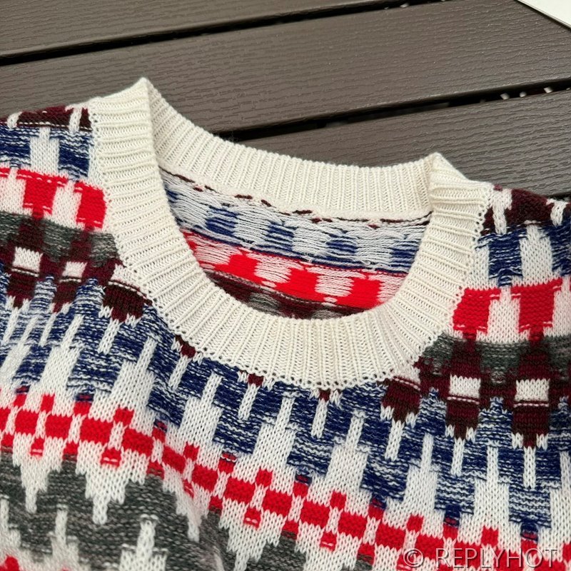 로로피아나 한정판 페어아일 컬러풀 패턴 자카드 스웨터[매장가 290만원대]