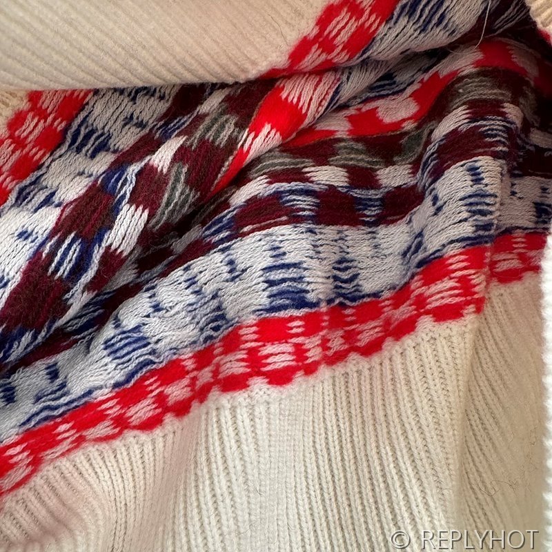 로로피아나 한정판 페어아일 컬러풀 패턴 자카드 스웨터[매장가 290만원대]